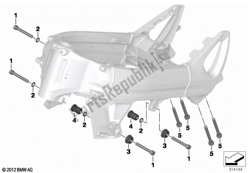 Todas las partes para Suspensión Del Motor de BMW F 800R K 73 2017 - 2018