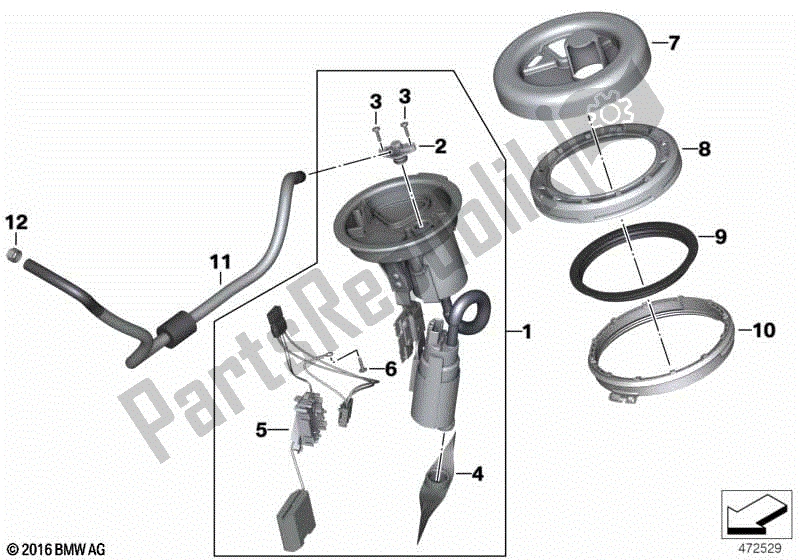 Todas las partes para Bomba De Combustible de BMW F 800R K 73 2017 - 2018