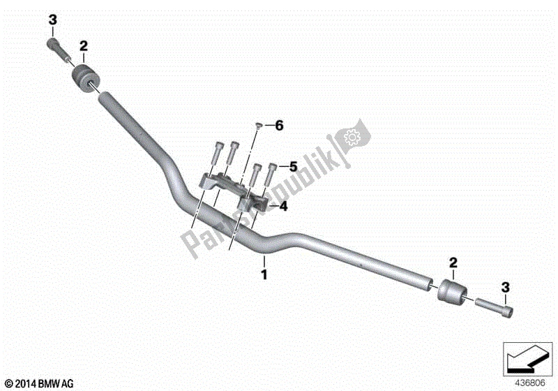 Todas las partes para Manillar de BMW F 800R K 73 2017 - 2018