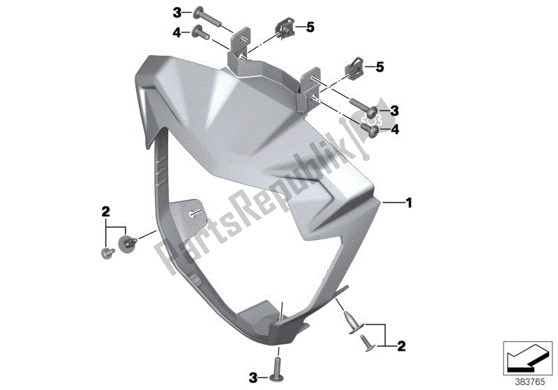 Todas las partes para Cubierta Del Faro de BMW F 800R K 73 2017 - 2018