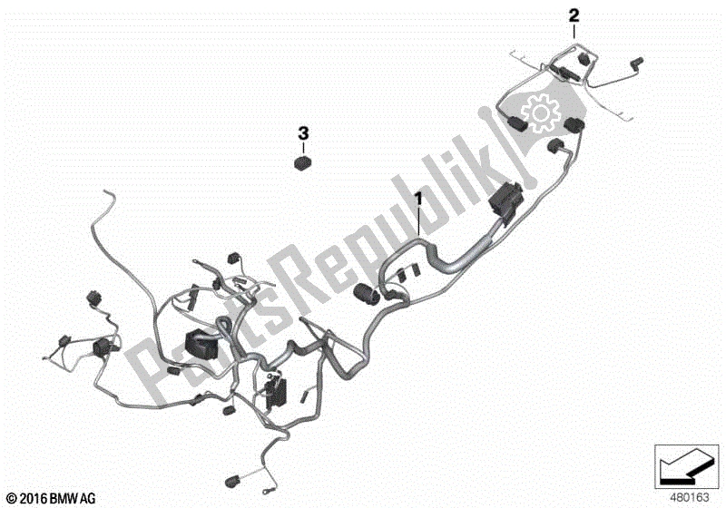 Todas las partes para Arnés Principal / Arnés Trasero de BMW F 800R K 73 2017 - 2018