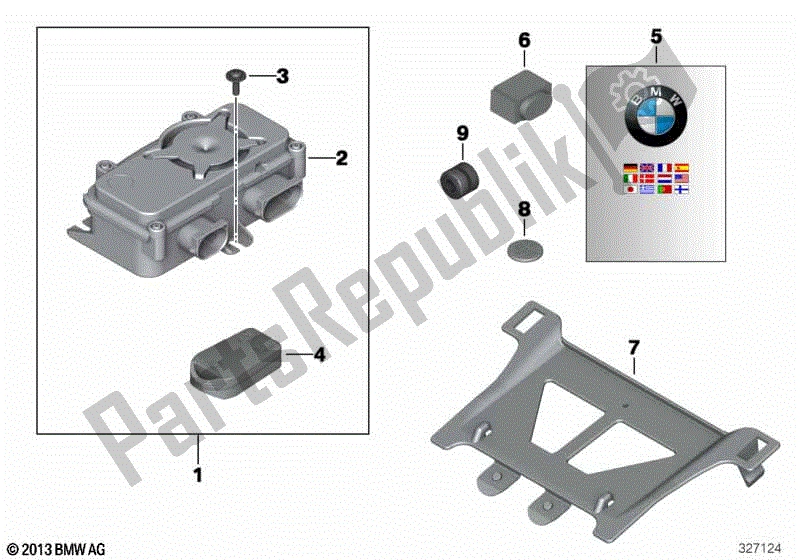 Todas las partes para Sistema De Alarma Antirrobo Modernizado de BMW F 800R K 73 2017 - 2018