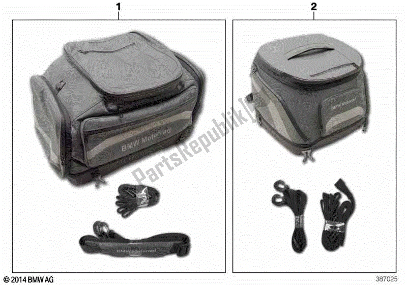 Todas las partes para Bolsa Blanda 3 de BMW F 800R K 73 2017 - 2018