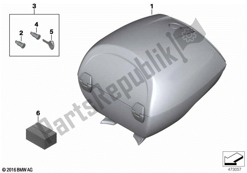 Todas las partes para Baúl 28l de BMW F 800R K 73 2017 - 2018