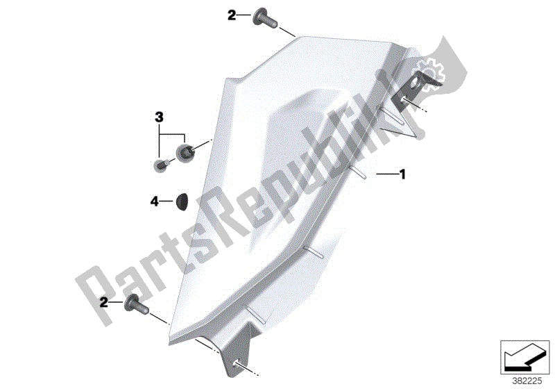 Todas las partes para Embellecedor Para Panel Lateral Carenado de BMW F 800R K 73 2017 - 2018