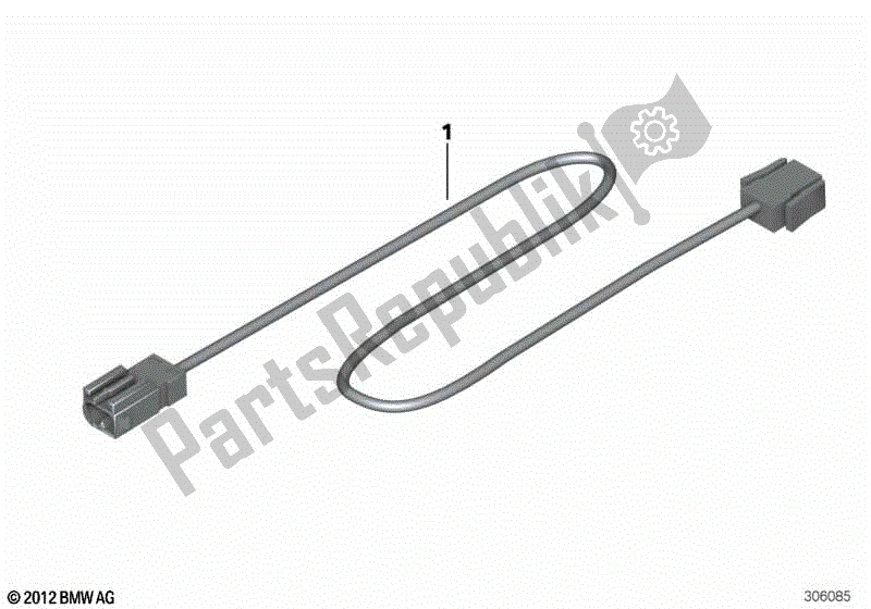 Todas las partes para Cable Adaptador, Ventilador de BMW F 800S K 71 2006 - 2008