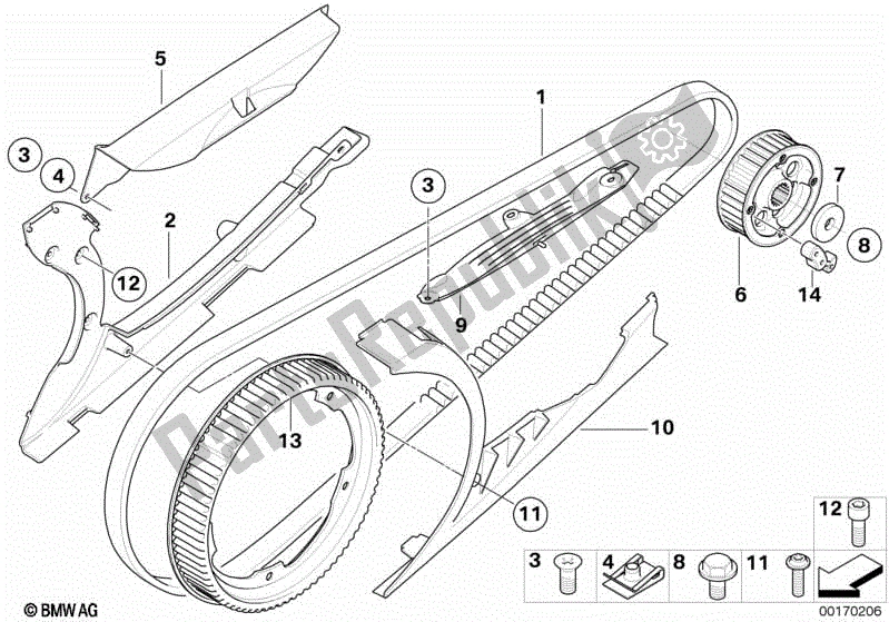 Todas las partes para Cinturón De Conducir de BMW F 800S K 71 2006 - 2008