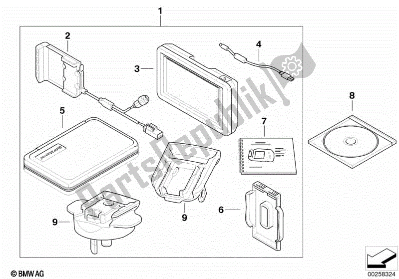 Todas las partes para Bmw Motorrad Navigator Iv Mundo de BMW F 800S K 71 2006 - 2008