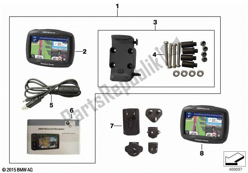 Todas las partes para Bmw Motorrad Navigator Street de BMW F 800S K 71 2006 - 2008