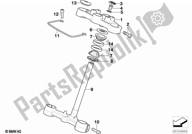 Todas las partes para Puente De Horquilla de BMW F 800S K 71 2006 - 2008