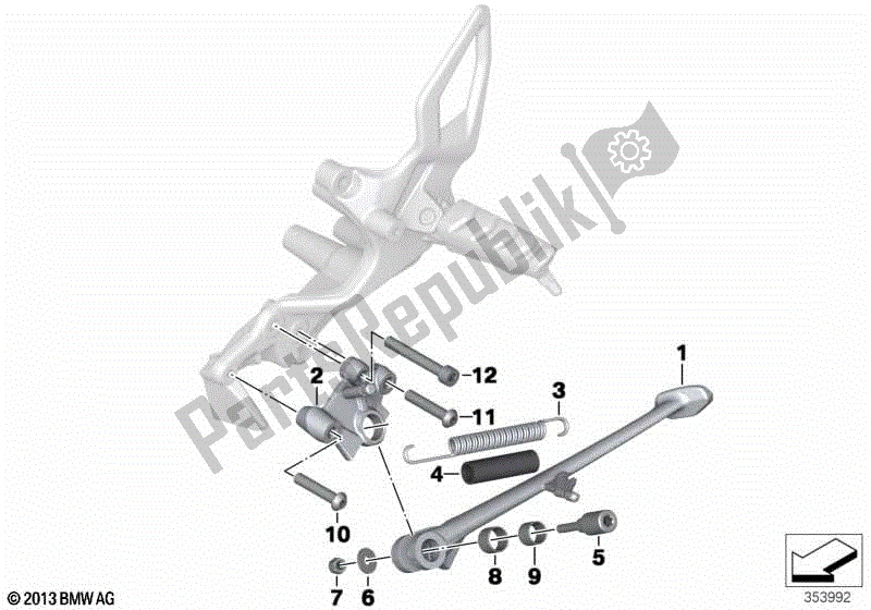 Todas las partes para Costado de BMW F 800S K 71 2006 - 2008