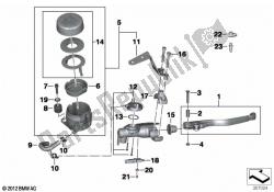 Single parts, parking brake fitting