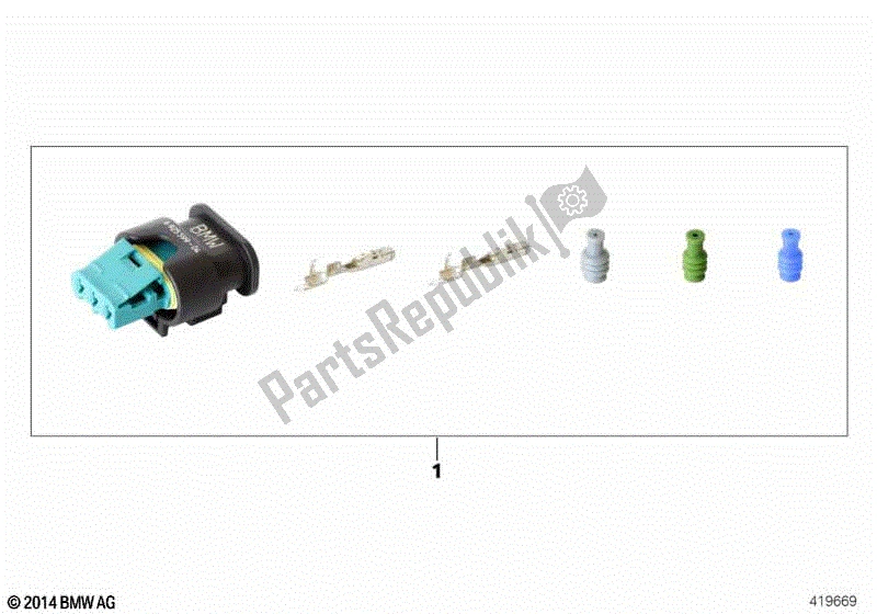 Todas las partes para Carcasa De Enchufe, Interruptor De Soporte Lateral de BMW F 800S K 71 2006 - 2008