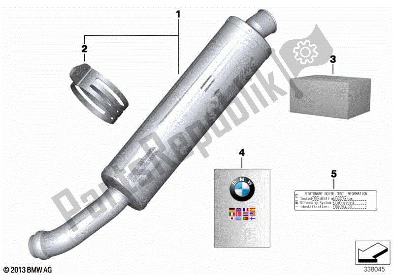 Todas las partes para Silenciador Deportivo de BMW F 800S K 71 2006 - 2008