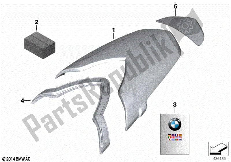 Todas las partes para Cubierta Del Taburete de BMW F 800S K 71 2006 - 2008