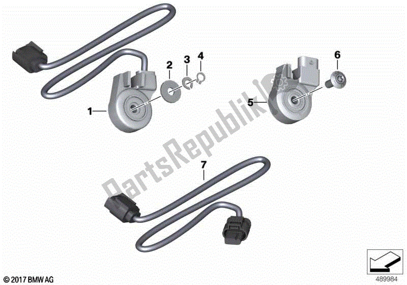 Todas las partes para Interruptor, Pie De Apoyo de BMW F 800S K 71 2006 - 2008