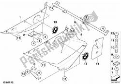 Trim panel for bottom side section