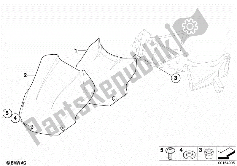 Todas las partes para Parabrisas de BMW F 800S K 71 2006 - 2008