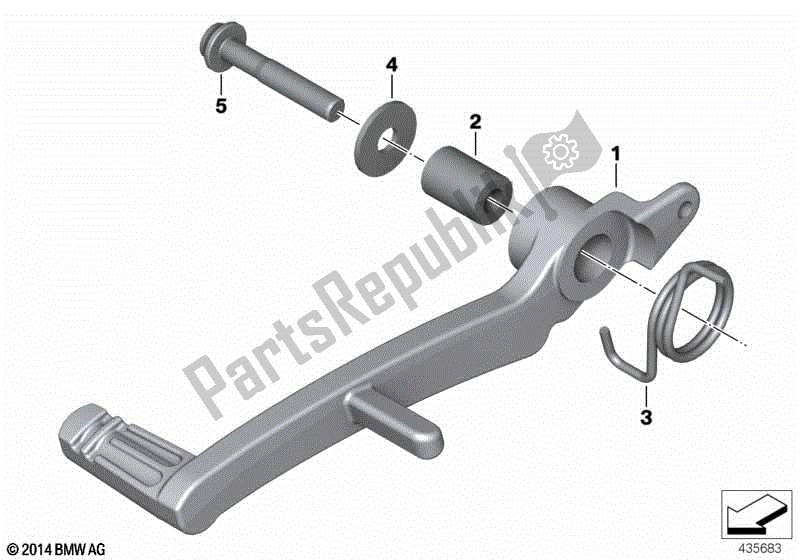 Toutes les pièces pour le Pédale De Frein du BMW F 800 ST K 71 2006 - 2012