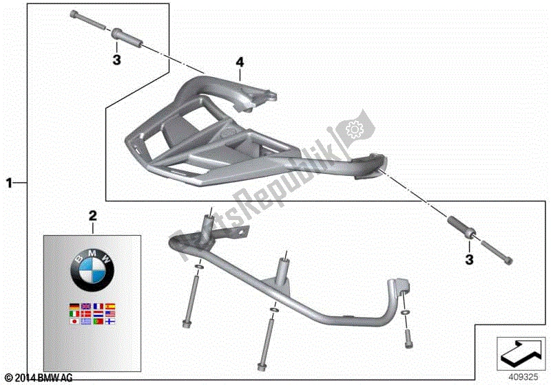 Todas las partes para Titular De La Caja de BMW F 800 ST K 71 2006 - 2012