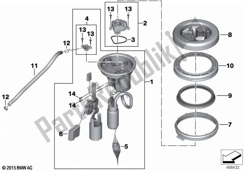 Toutes les pièces pour le Pompe à Essence du BMW F 800 ST K 71 2006 - 2012