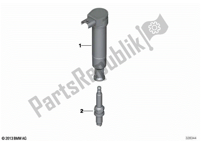 Todas las partes para Bobina De Encendido / Bujía de BMW F 800 ST K 71 2006 - 2012