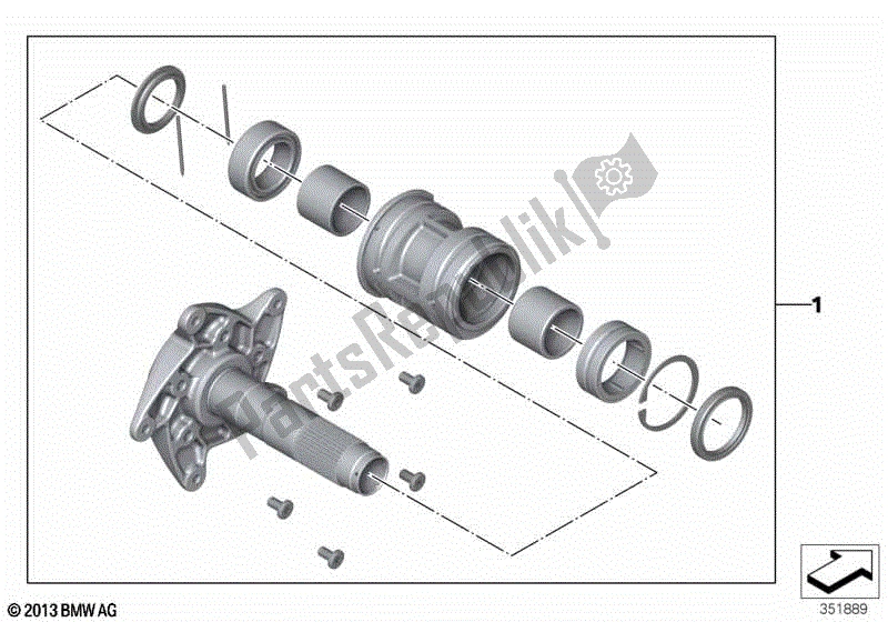 Toutes les pièces pour le Excentrique D'arbre D'entrée du BMW F 800 ST K 71 2006 - 2012