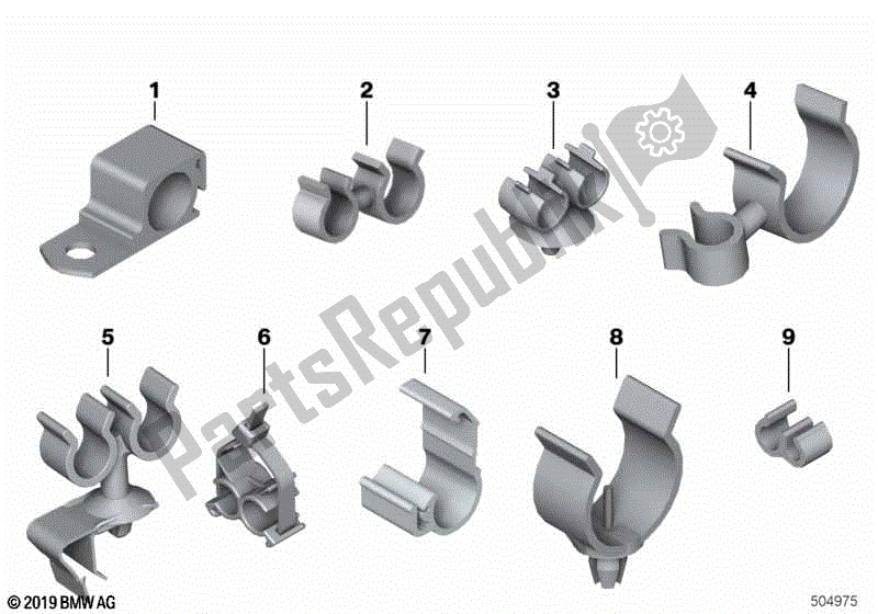 Todas las partes para Clips De Línea, Soportes De Manguera de BMW F 800 ST K 71 2006 - 2012