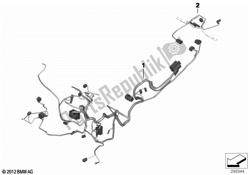 Todas las partes para Arnés Principal / Arnés Trasero de BMW F 800 ST K 71 2006 - 2012