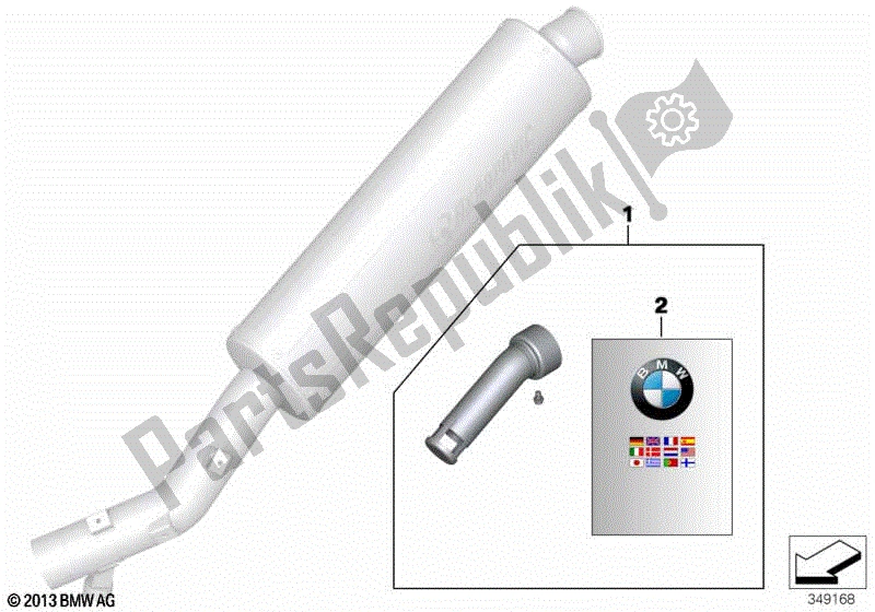 Todas as partes de Inserção Do Silencioso do BMW F 800 ST K 71 2006 - 2012