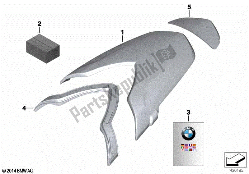 Todas las partes para Cubierta Del Taburete de BMW F 800 ST K 71 2006 - 2012