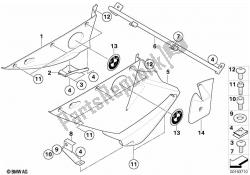 Trim panel for bottom side section