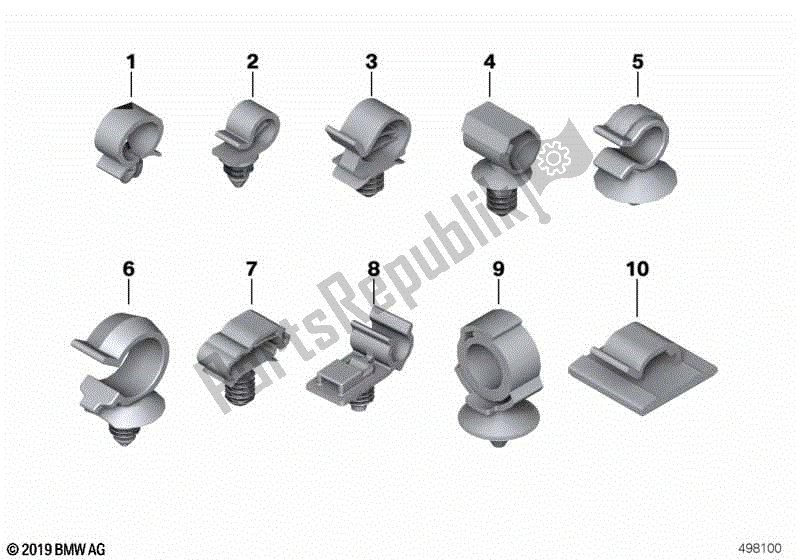 Todas las partes para Soporte De Tubo de BMW F 800 ST K 71 2006 - 2012