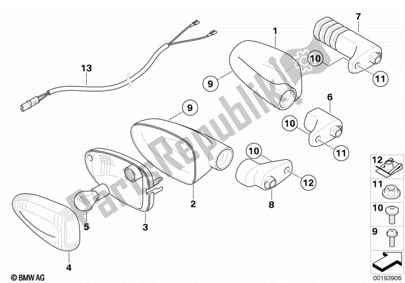 Toutes les pièces pour le Clignotants du BMW F 800 ST K 71 2006 - 2012