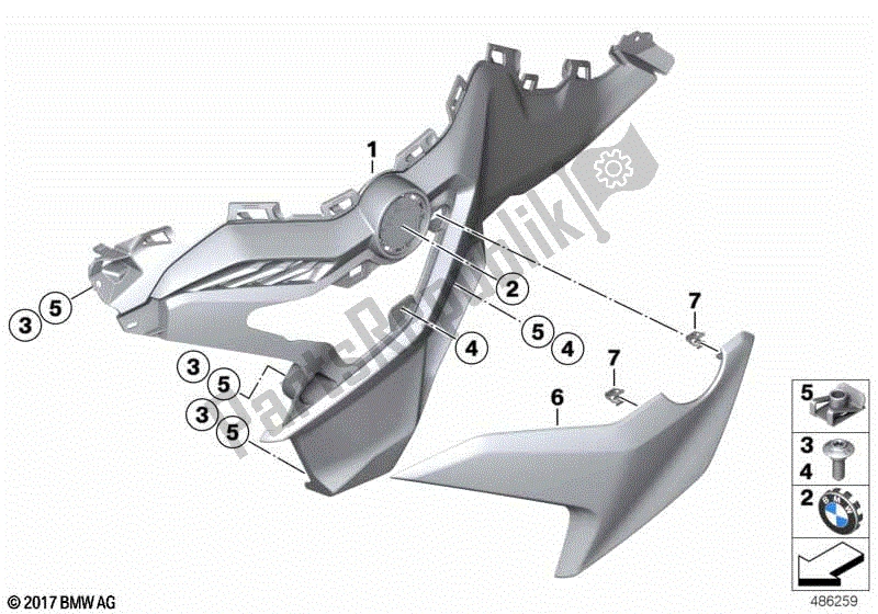 Todas las partes para Titular De La Placa Titular De La Placa de BMW F 850 GS K 81 2018 - 2021