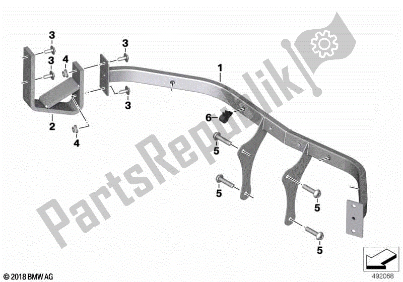 Todas las partes para Soporte, Luz De Advertencia Intermitente, Delantera de BMW F 850 GS K 81 2018 - 2021