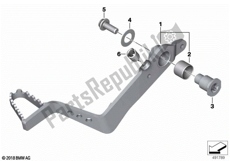 Todas las partes para Pedal De Freno de BMW F 850 GS K 81 2018 - 2021