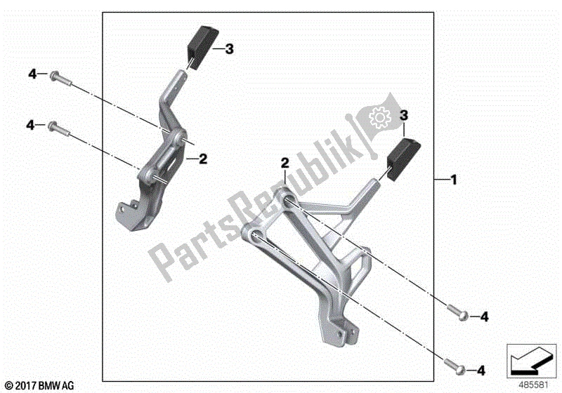 Todas las partes para Portador De Maleta Para Vario Case de BMW F 850 GS K 81 2018 - 2021