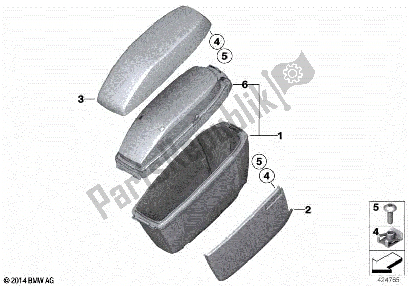 All parts for the Case, Official Vehicle of the BMW F 850 GS K 81 2018 - 2021