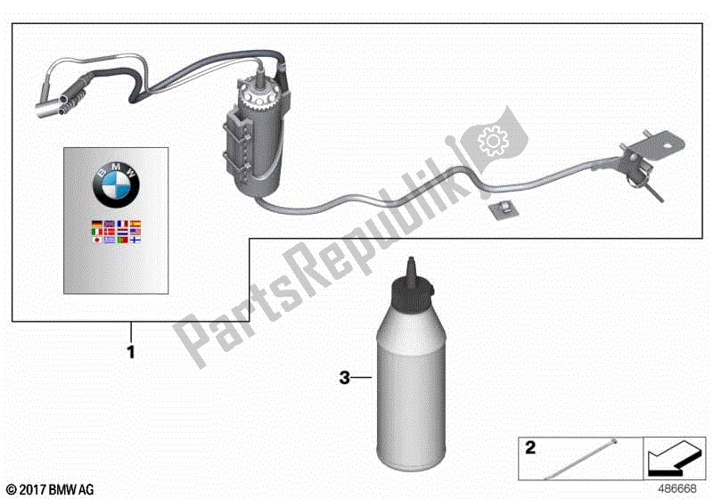 Todas las partes para Sistema De Engrasador De Cadena de BMW F 850 GS K 81 2018 - 2021