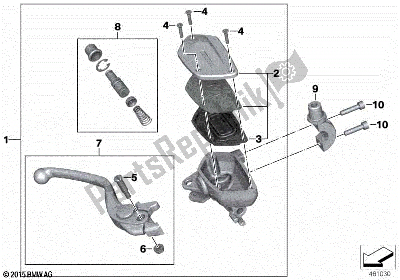 Todas las partes para Montaje De Control De Montaje de BMW F 850 GS K 81 2018 - 2021