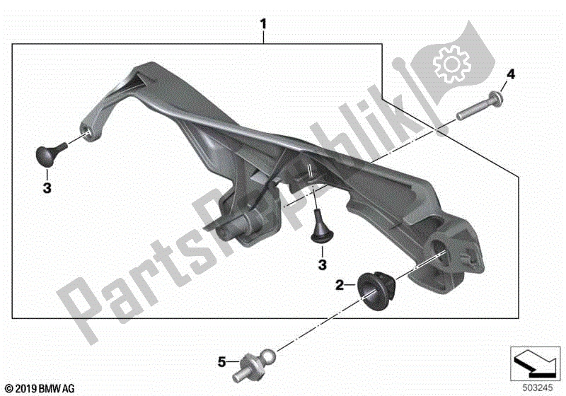 All parts for the Cover, Cable Runway of the BMW F 850 GS K 81 2018 - 2021