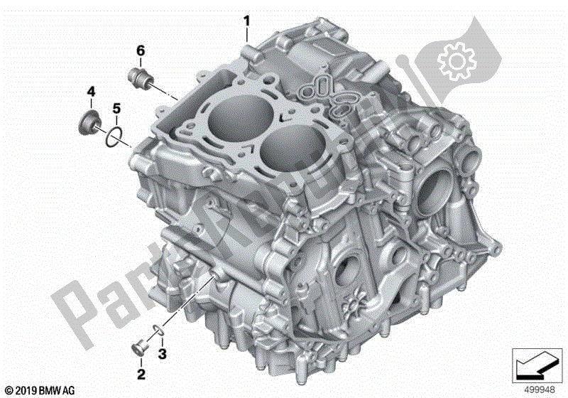 Toutes les pièces pour le Carter Moteur du BMW F 850 GS K 81 2018 - 2021