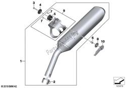 pièces de système d'échappement avec supports