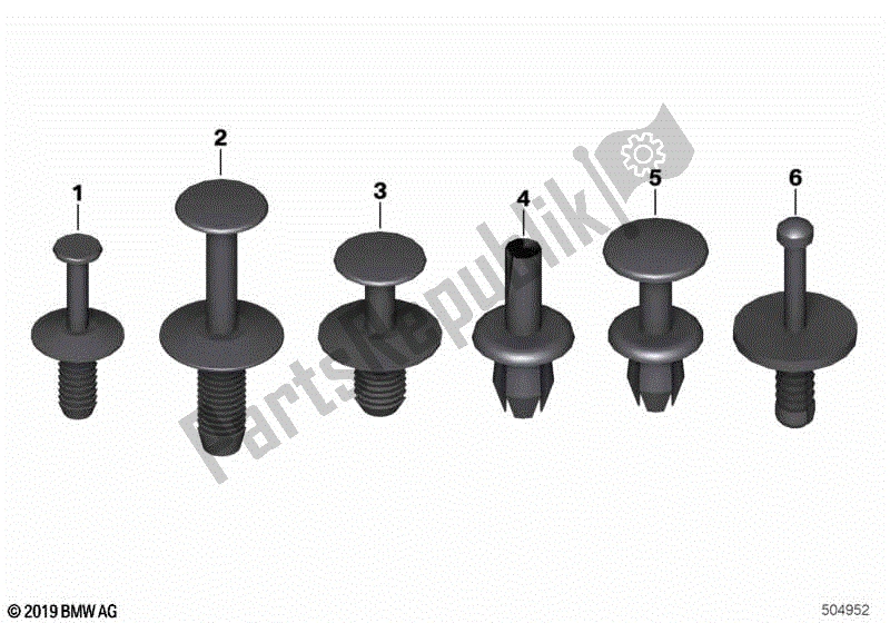 Todas las partes para Remache De Expansión de BMW F 850 GS K 81 2018 - 2021