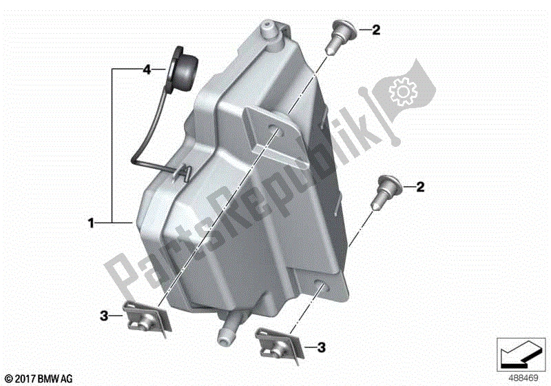 Todas las partes para Tanque De Expansión de BMW F 850 GS K 81 2018 - 2021