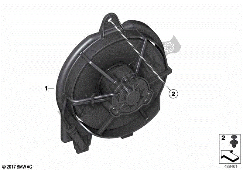 Todas las partes para Ventilador de BMW F 850 GS K 81 2018 - 2021