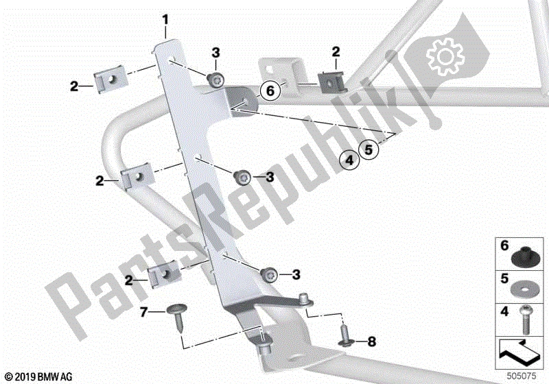 Todas las partes para Soporte Para Extintor de BMW F 850 GS K 81 2018 - 2021