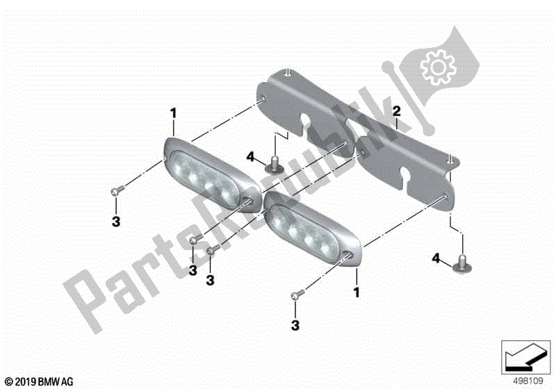 Todas las partes para Luces De Señal Intermitentes, Sputnik, Traseras de BMW F 850 GS K 81 2018 - 2021