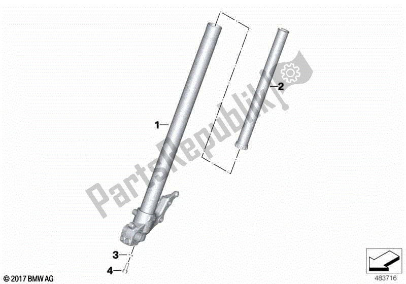 Toutes les pièces pour le Curseur De Fourche du BMW F 850 GS K 81 2018 - 2021